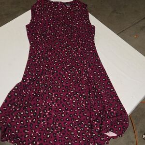 Tommy Hilfiger Fuchsia Leopard Print Mini Dress